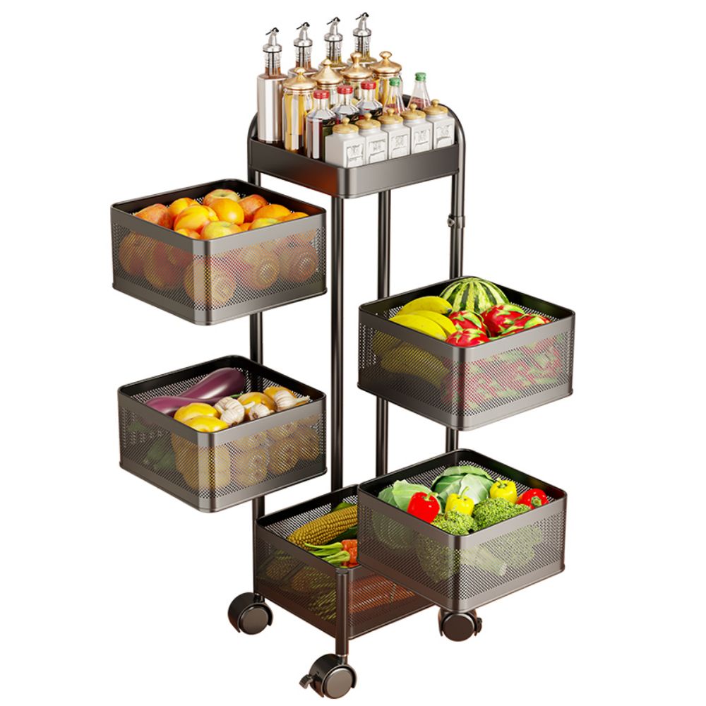 Carrito organizador para cocina Link Life™ color negro