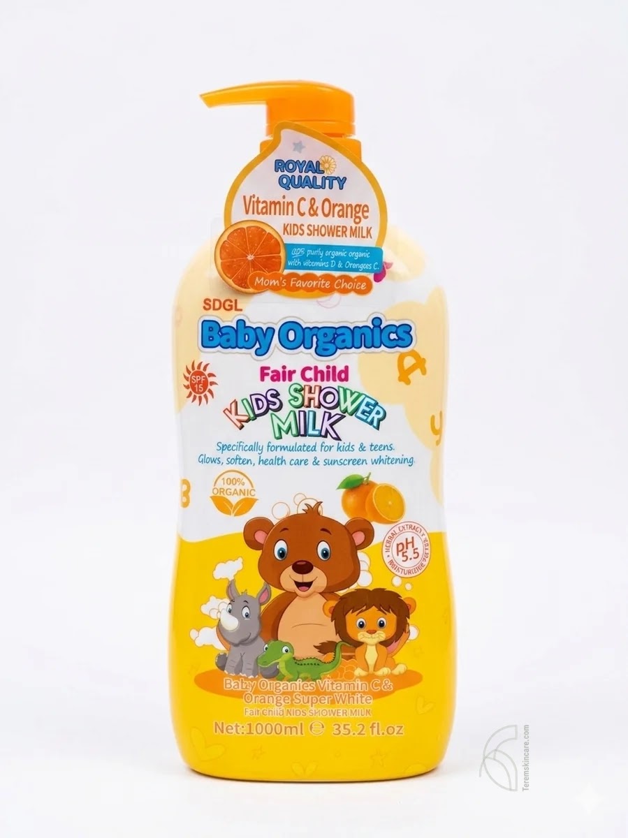 Baby Organics Fair Child Vitamin C & Orange Kids Shower Milk