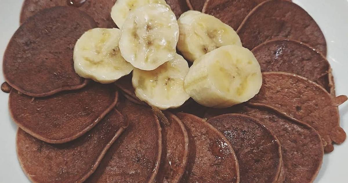 Pancake yến mạch chuối cacao