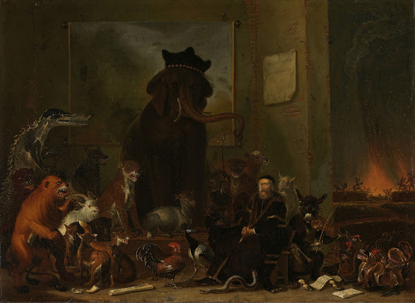 Satire on the trial of Johan van Oldenbarneveldt 1663