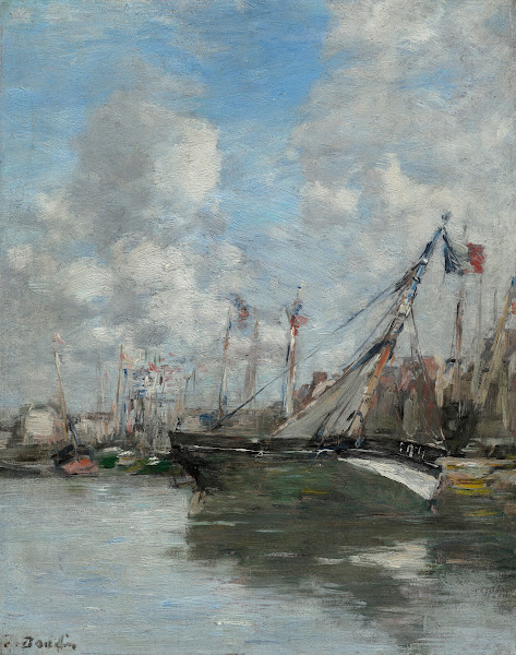 Trouville barques échouées circa 1885 1890