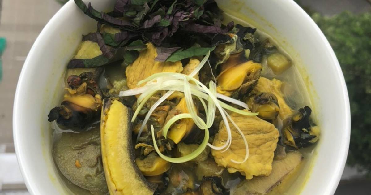 Ốc nấu chuối (không có đậu)