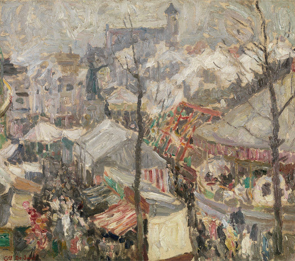 Fair at Vrijdagmarkt in Ghent 1907