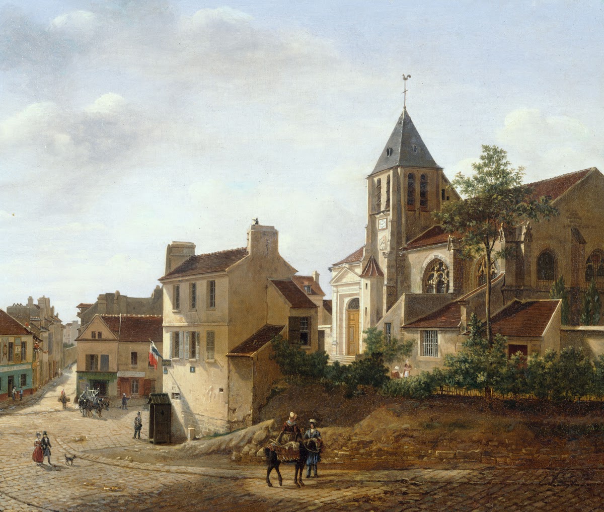 Vue de léglise Saint Germain de Charonne 1836