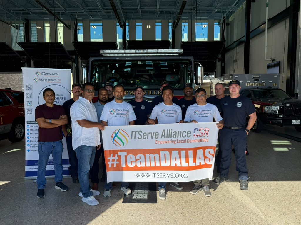 ITServe Alliance Dallas Chapter CSR Activity at Lewisville Fire Department