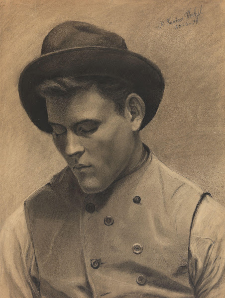Young Man with Hat 1879