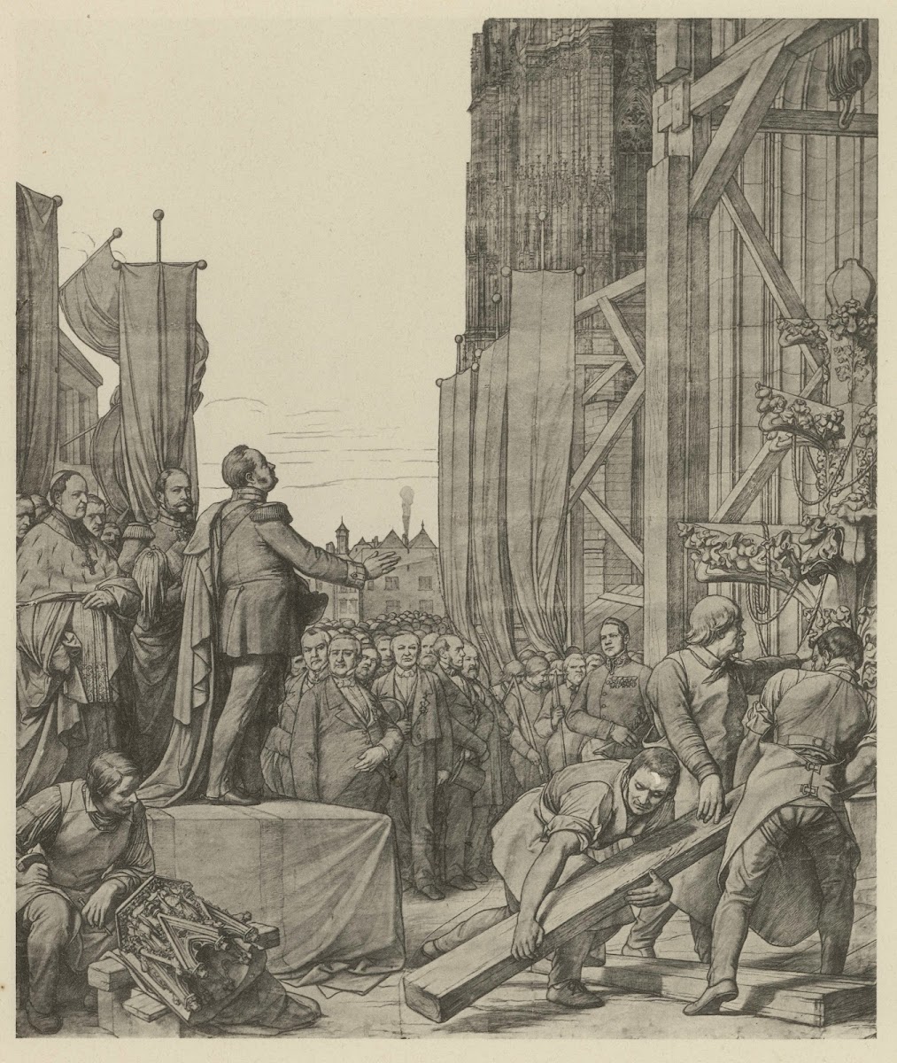 Die neueste Zeit Aufsetzung der Kreuzblume circa 1900