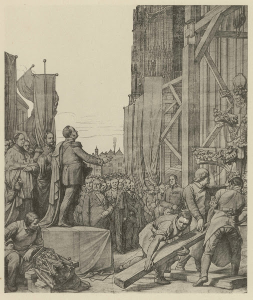 Die neueste Zeit Aufsetzung der Kreuzblume circa 1900