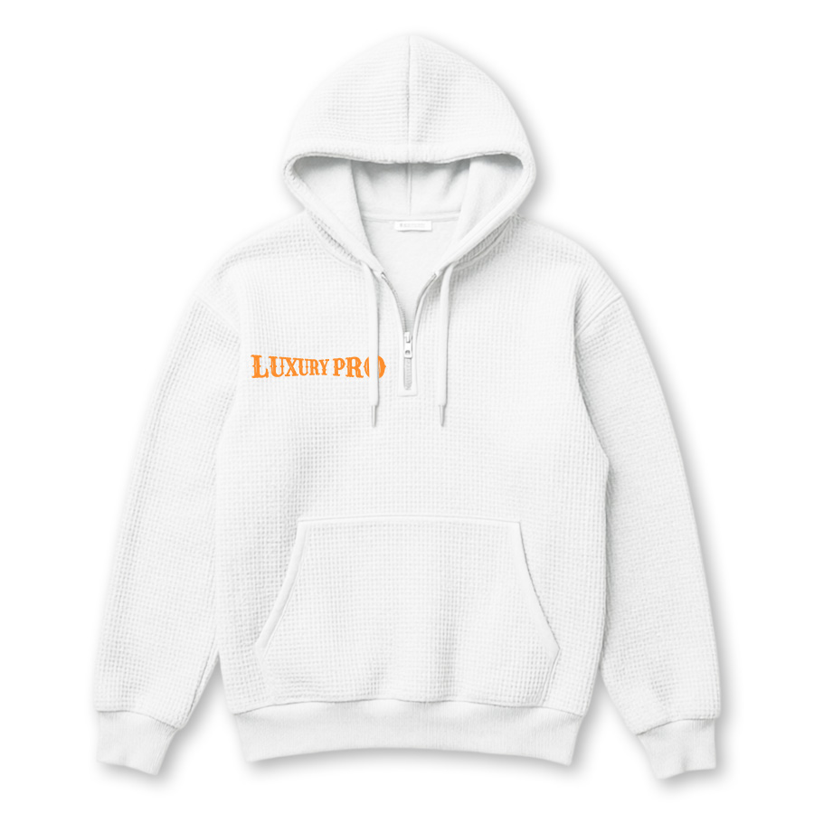 2D Waffle Half-Zip Hooded Sweatshirt
