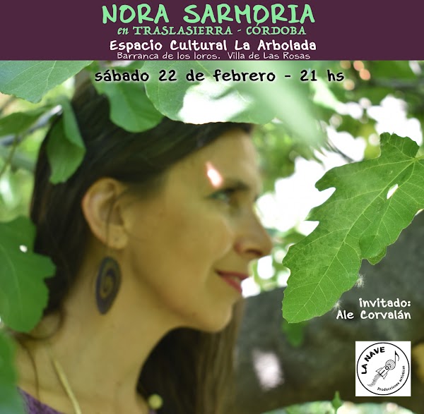 Nora Sarmoria en Espacio cultural la arbolada
