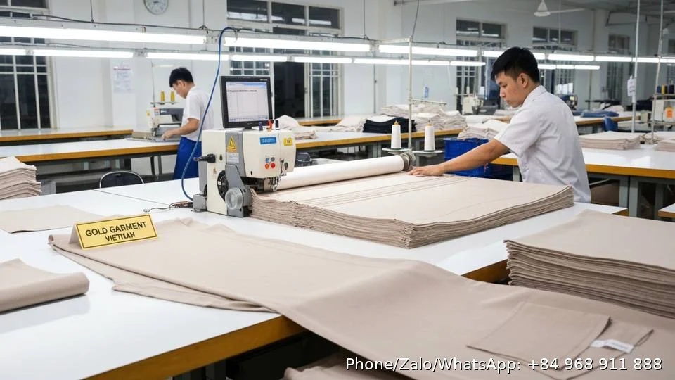 sewing lines - Gold Garment Vietnam