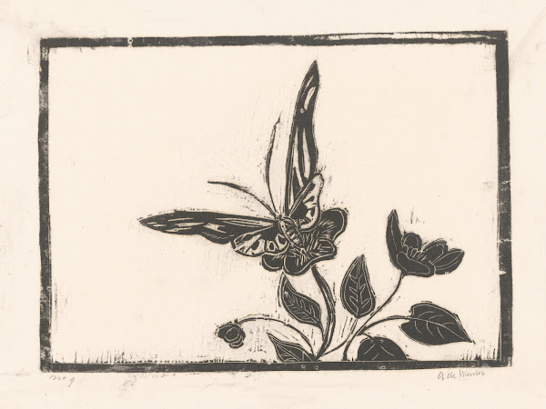 Vlinder op een bloem 1892   1951