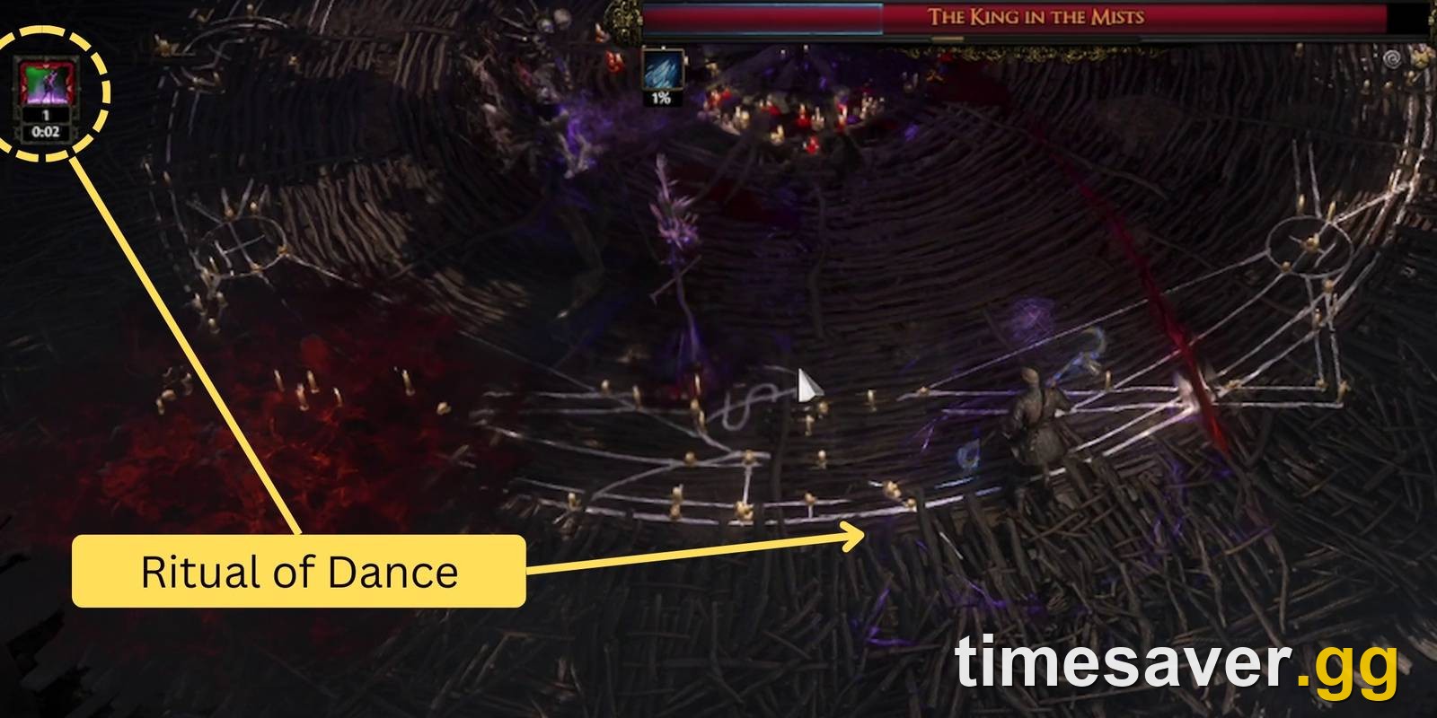 King in the Mists, the endgame Ritual boss in Path of Exile 2 that drops From Nothing
