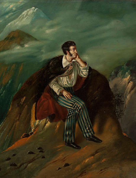 Portrait of Adam Mickiewicz on the rock of Judah