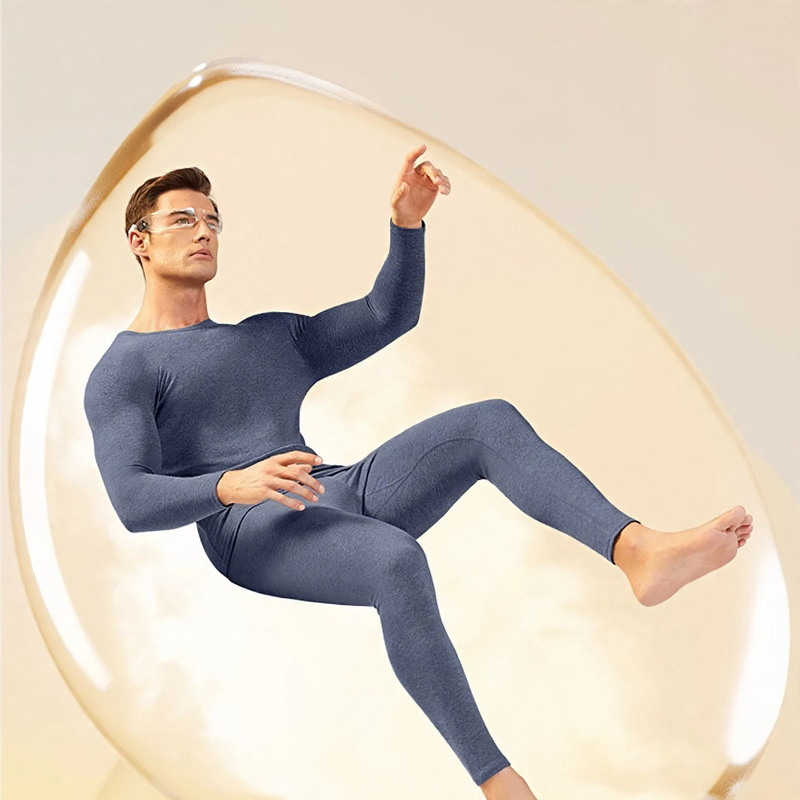 Men's Thermal Set, insulated, with wool and silk
