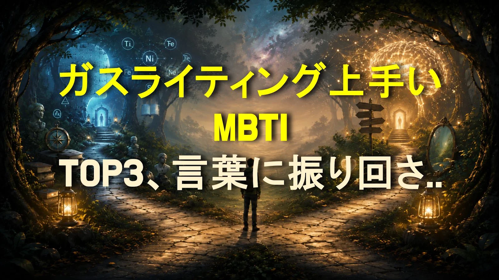 ガスライティング上手いMBTI TOP3、言葉に振り回されるな