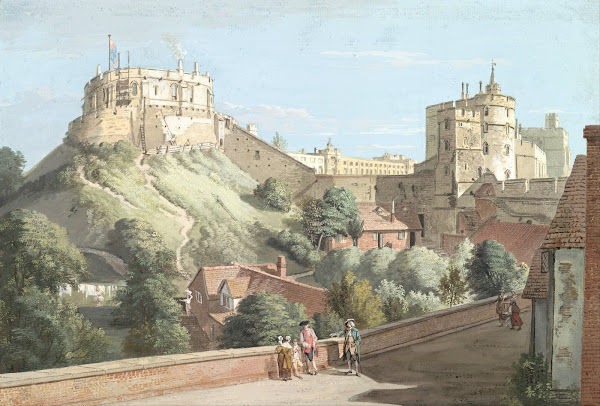 Windsor Castle  The Round Tower Royal Court and Devils Tower from the Black Rod