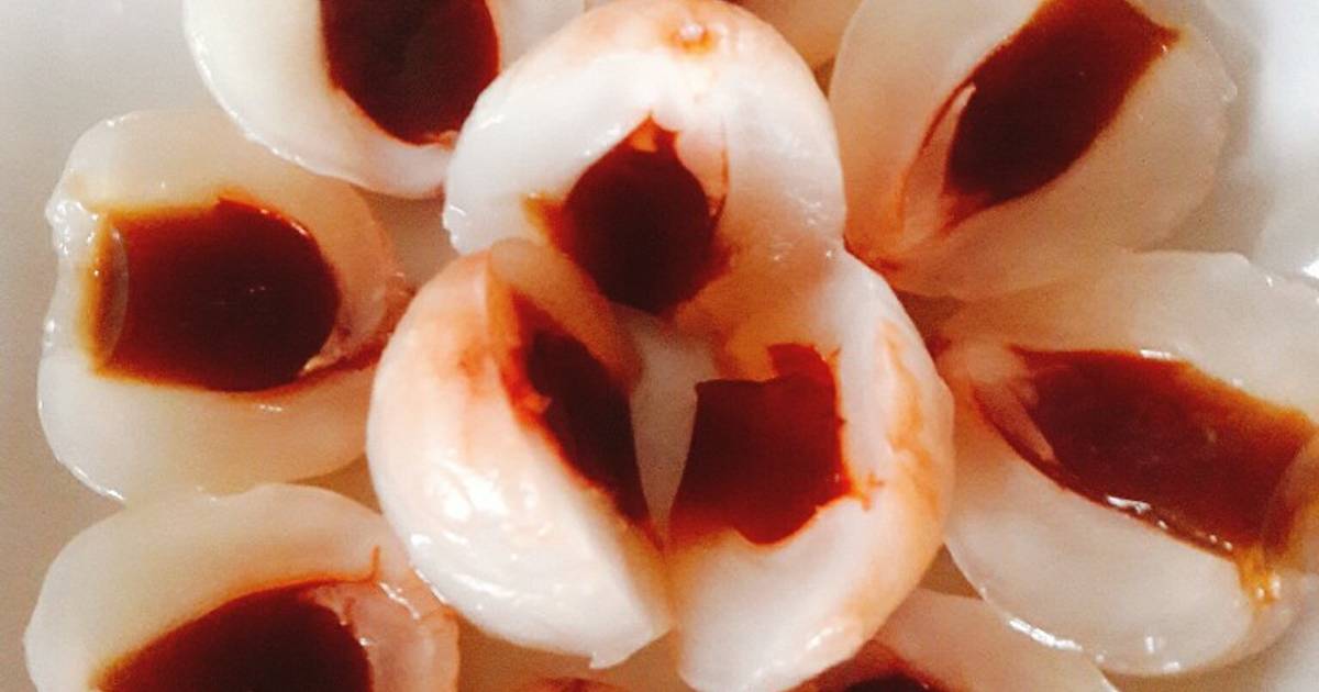 Vải thiều jelly cà phê