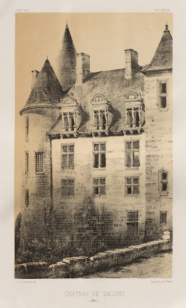 Château de Saligny Alliers 1860
