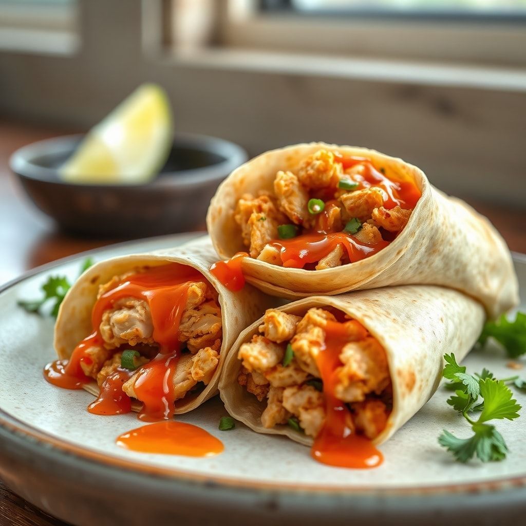 Easy Sweet Chili Chicken Wraps for Quick Dinner – 30-Minute Family Favorite finished