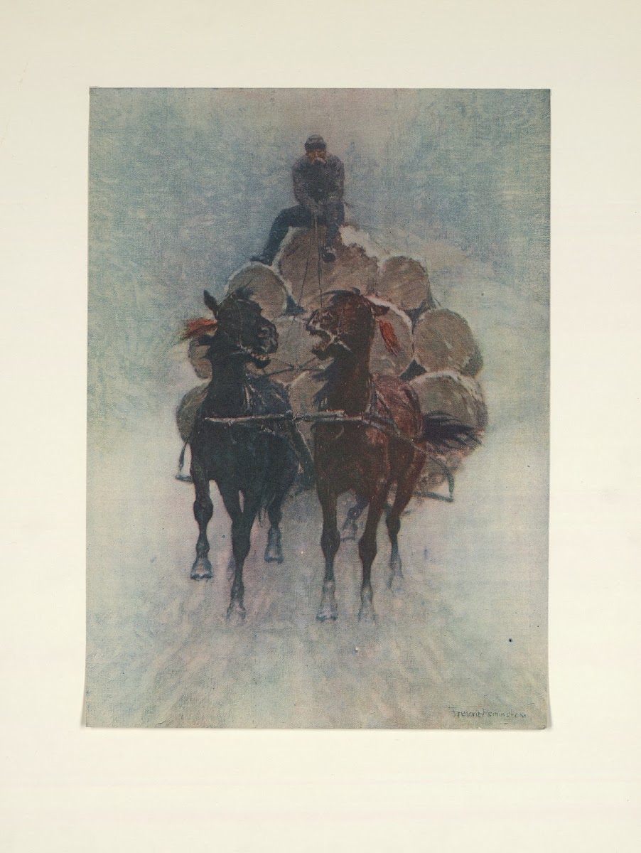 Hauling logs to the river 1907