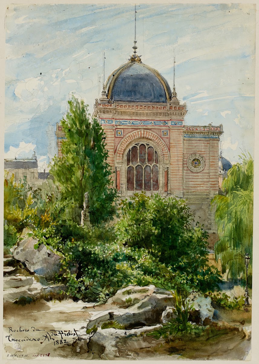Le rocher au jardin du Trocadéro 1882