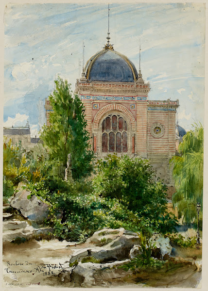 Le rocher au jardin du Trocadéro 1882