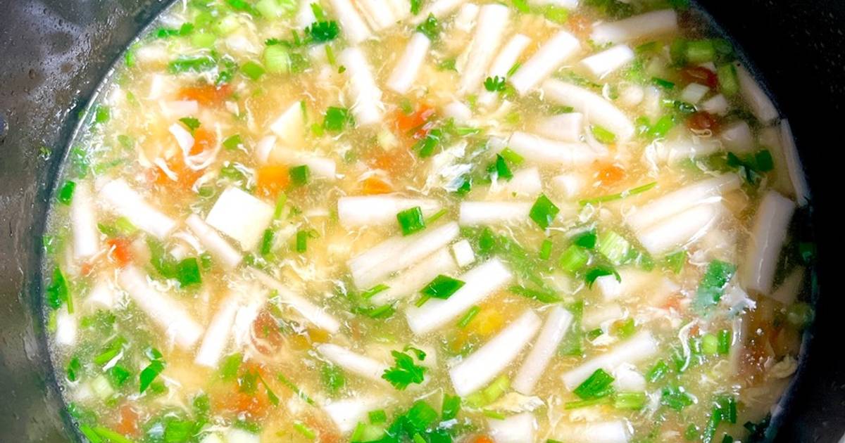 Canh nấm nấu đậu hũ non