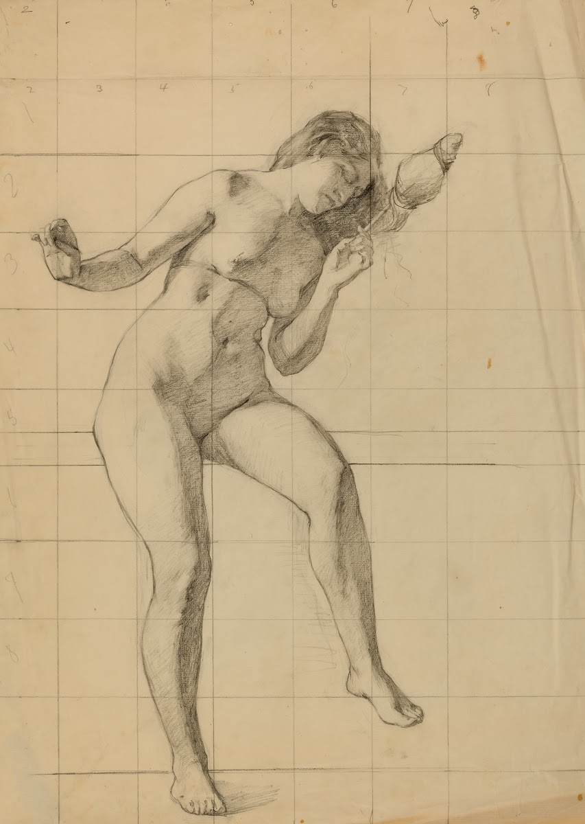 Nude female figure ca 1903