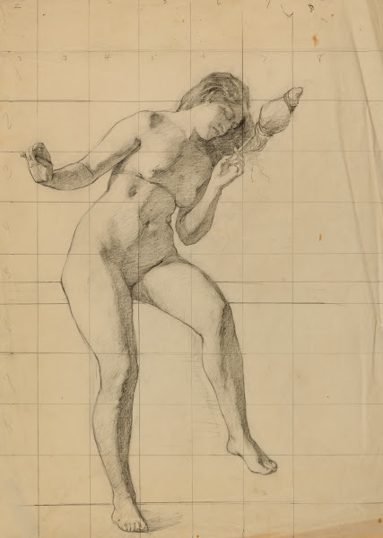 Nude female figure ca 1903