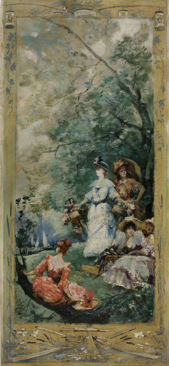 Fête champêtre aux environs de Paris 1891