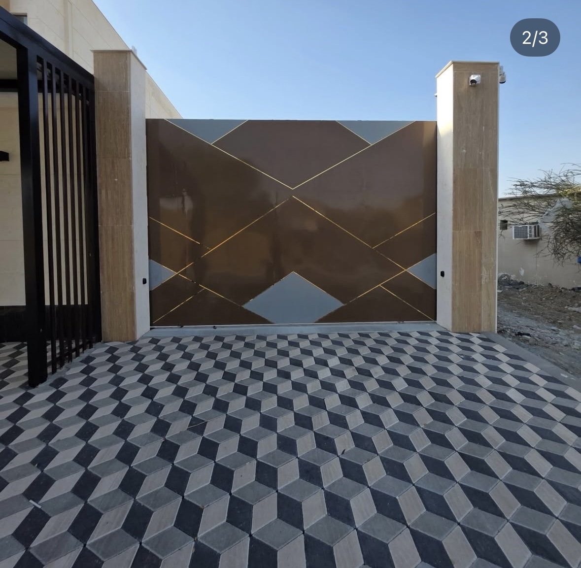 Steel driveway gate fabrication Fujairah UAE — Al Taher Group