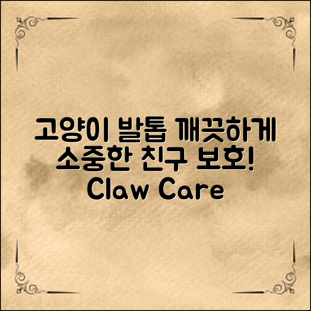 고양이 발톱 관리, 소중한 털 친구 보호하기!