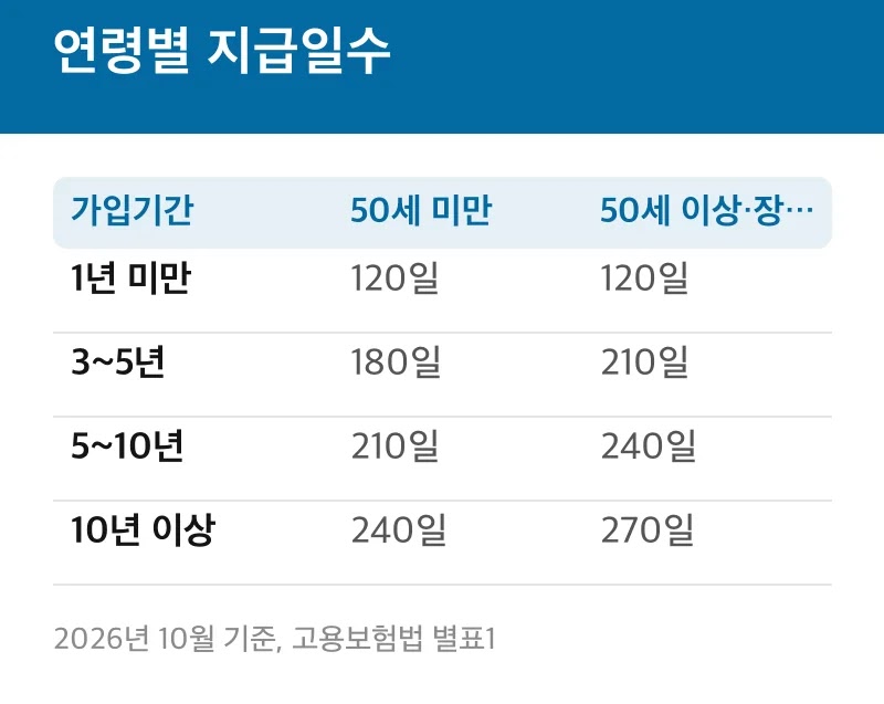 연령별 지급일수