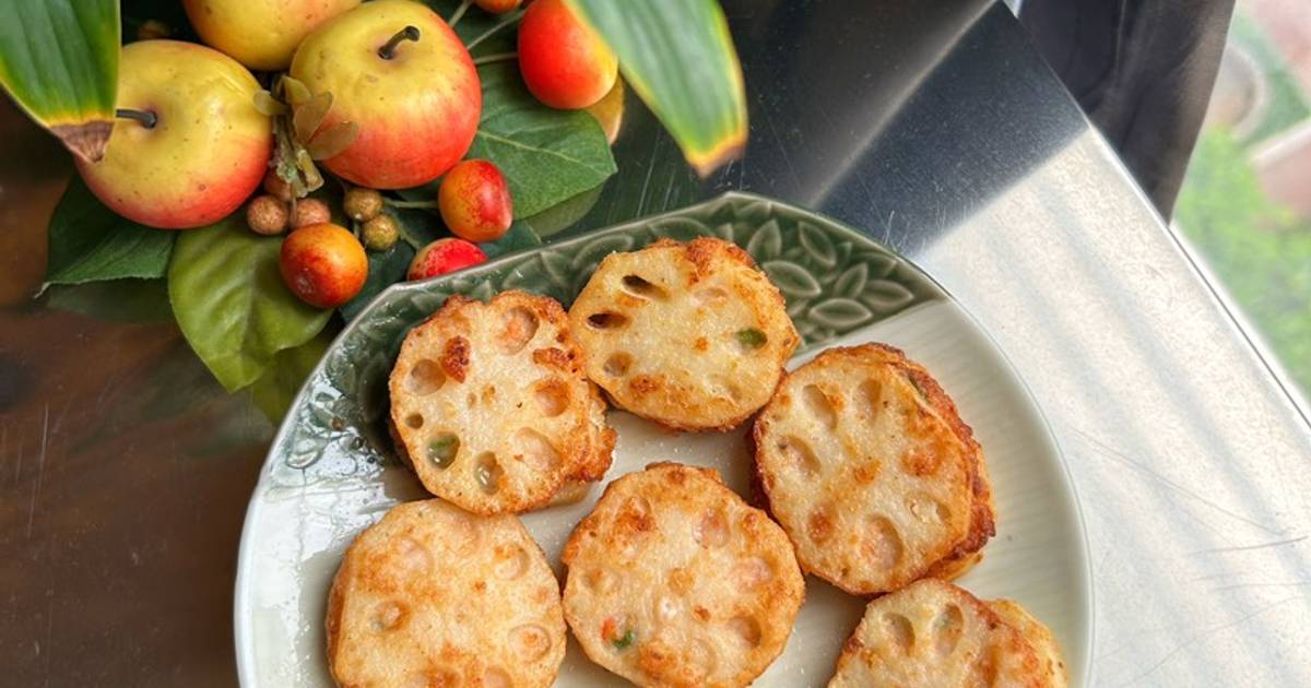 Củ Sen Kẹp Tôm Chiên Giòn