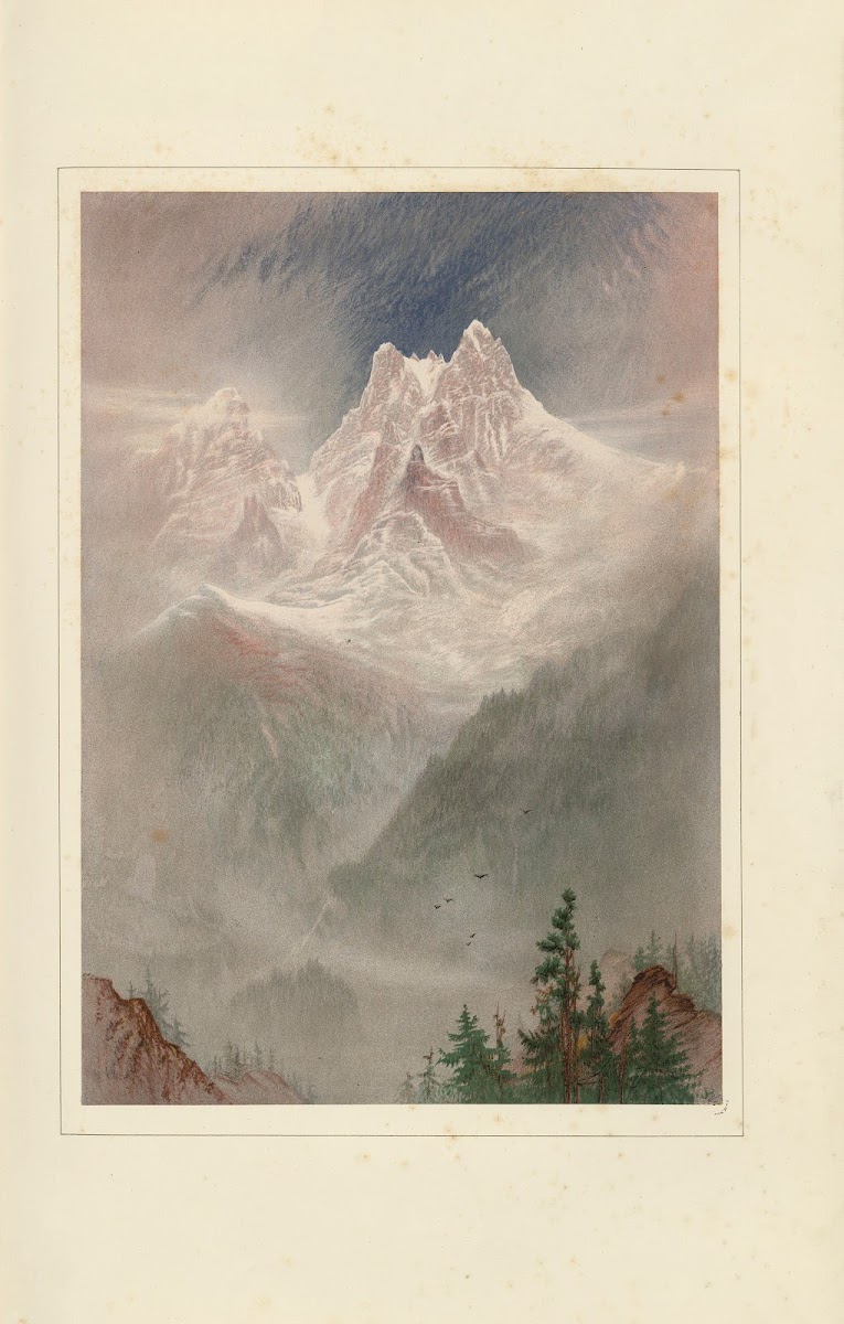 The Dent du Midi from near Champéry 1867