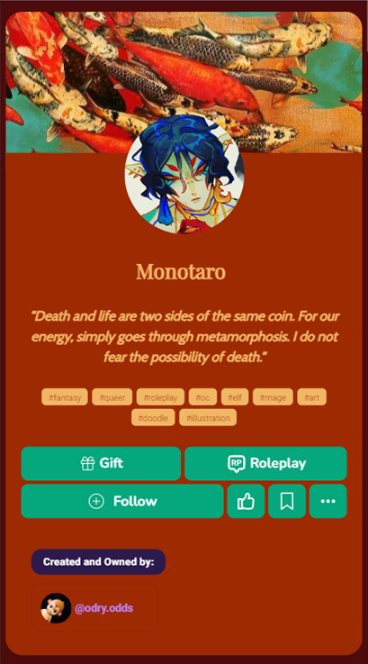 Customized character profile 11