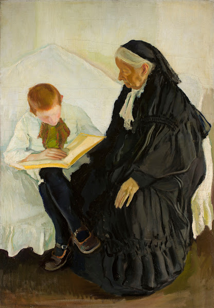 Grandmother with her grandson 1915