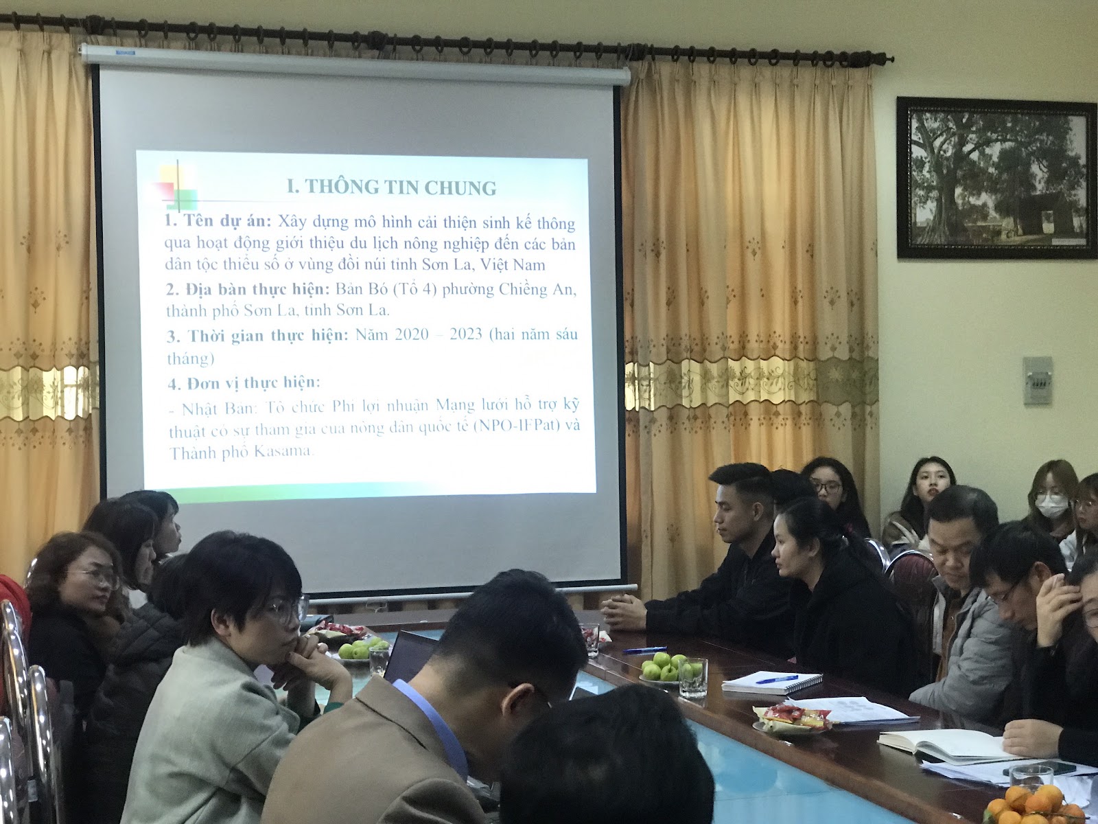 Seminar "Xây dựng mô hình cải thiện sinh kế thông qua hoạt động giới thiệu du lịch nông nghiệp đến các bản dân tộc thiểu số vùng đồi núi tỉnh Sơn La, Việt Nam"