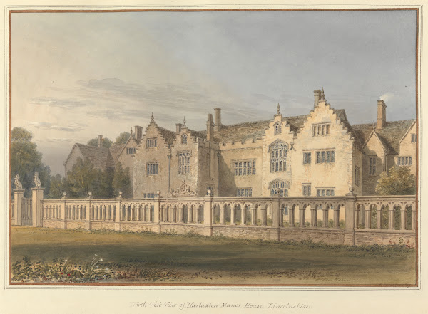 North West View of Harlaxton Manor House Lincolnshire 1817