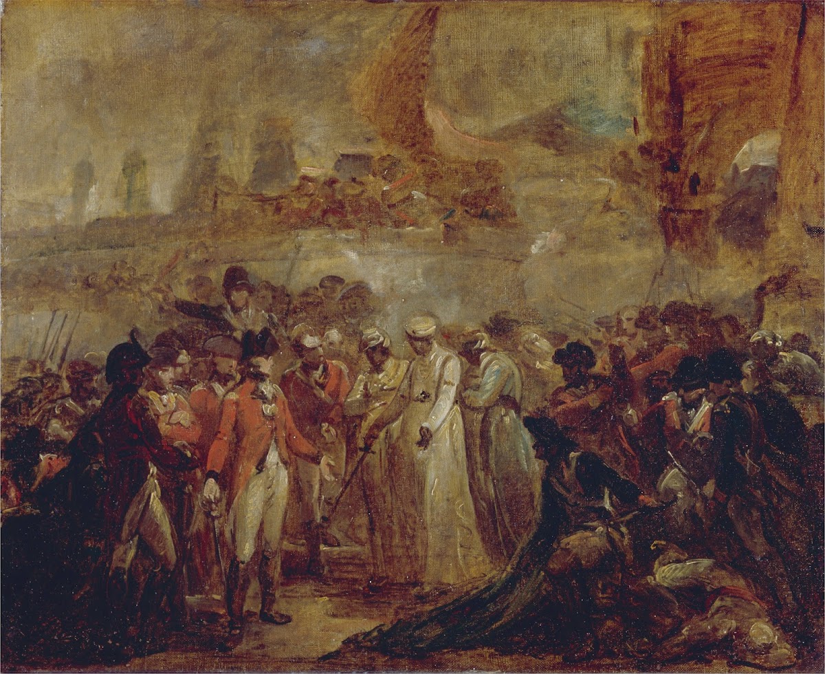The Surrender of the Two Sons of Tipu Sahib Sultan of Mysore to Sir David Baird