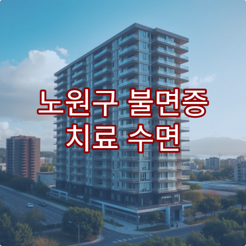 노원구 불면증 치료 수면 유도제 대안 전문 병원 추천