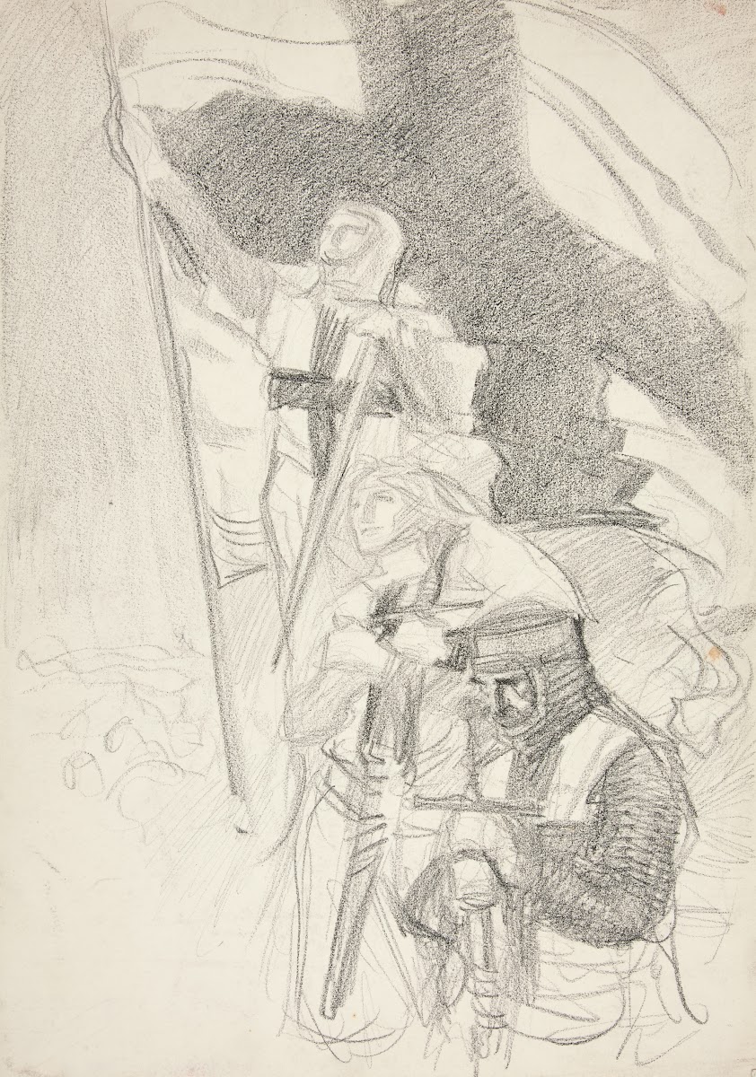 Study for Crusaders Sighting Jerusalem 1988