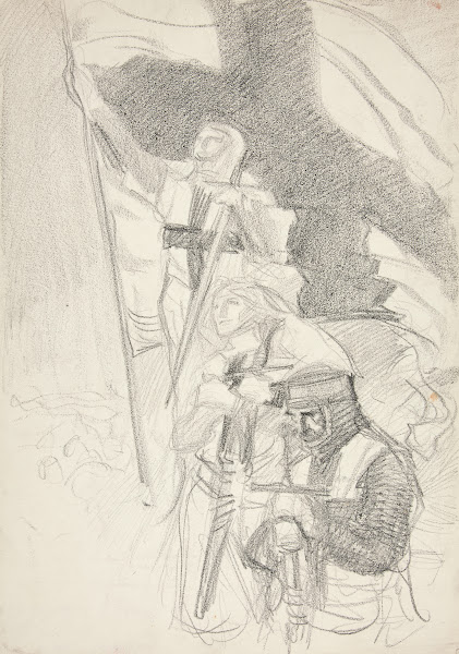Study for Crusaders Sighting Jerusalem 1988