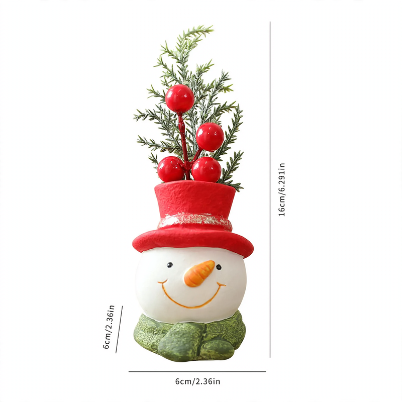 Weihnachtliche Dekofigur aus Zement