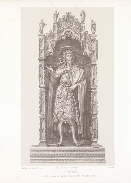 Statue de St Jean de lautel dargent du baptistère de Florence 1859 1864