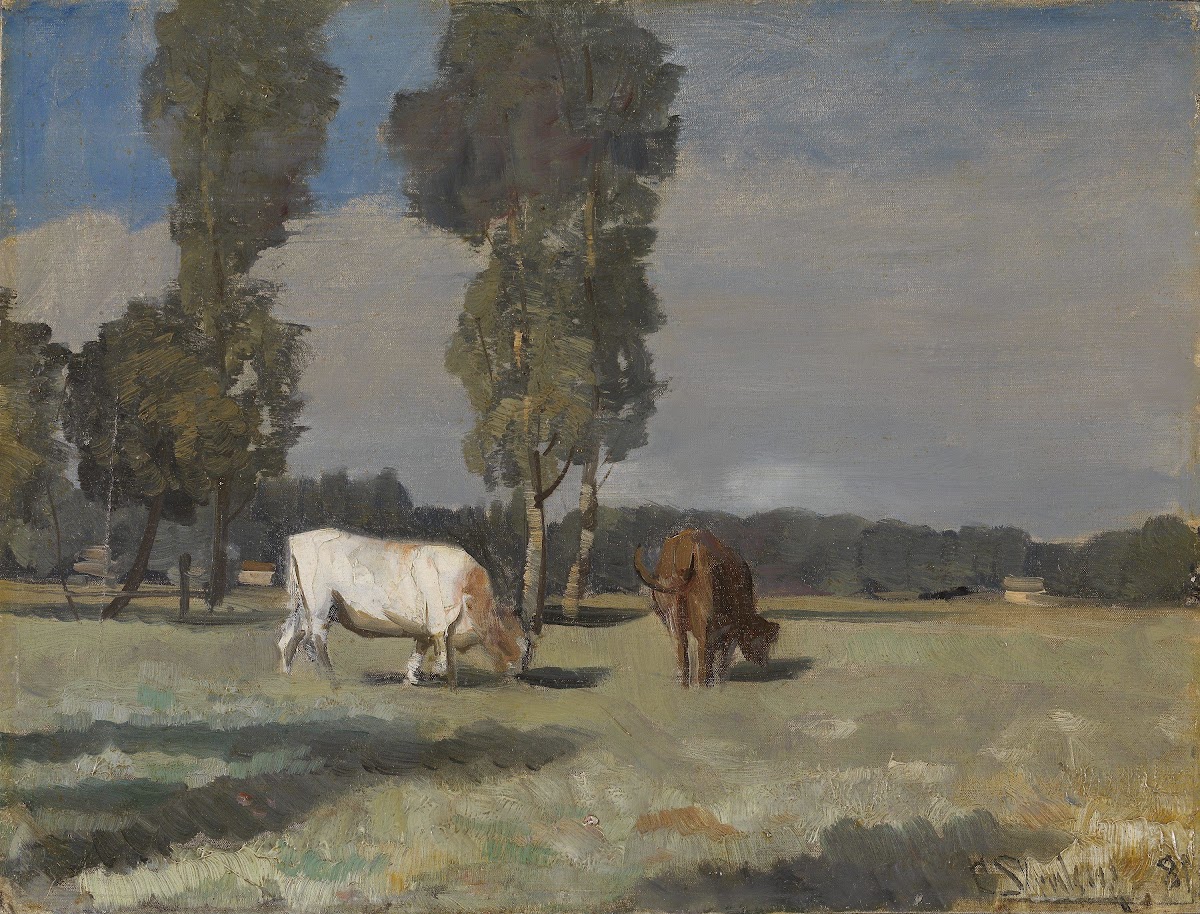 French Landscape with Cattle 1881