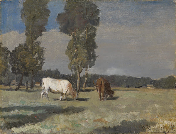 French Landscape with Cattle 1881