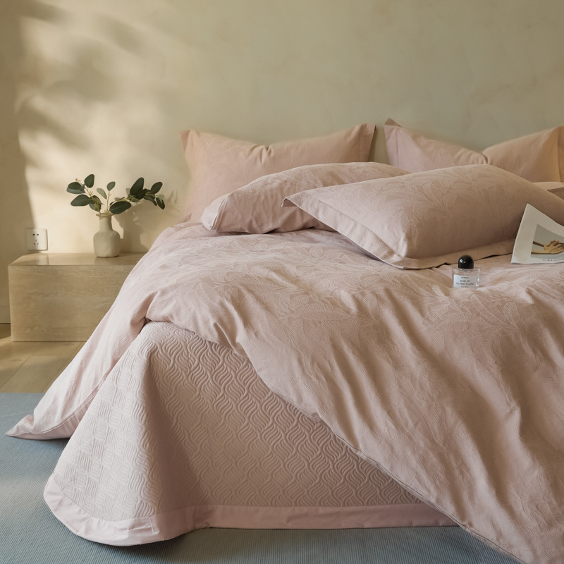 Cotton Bedding Set, 4-Piece, Embossed