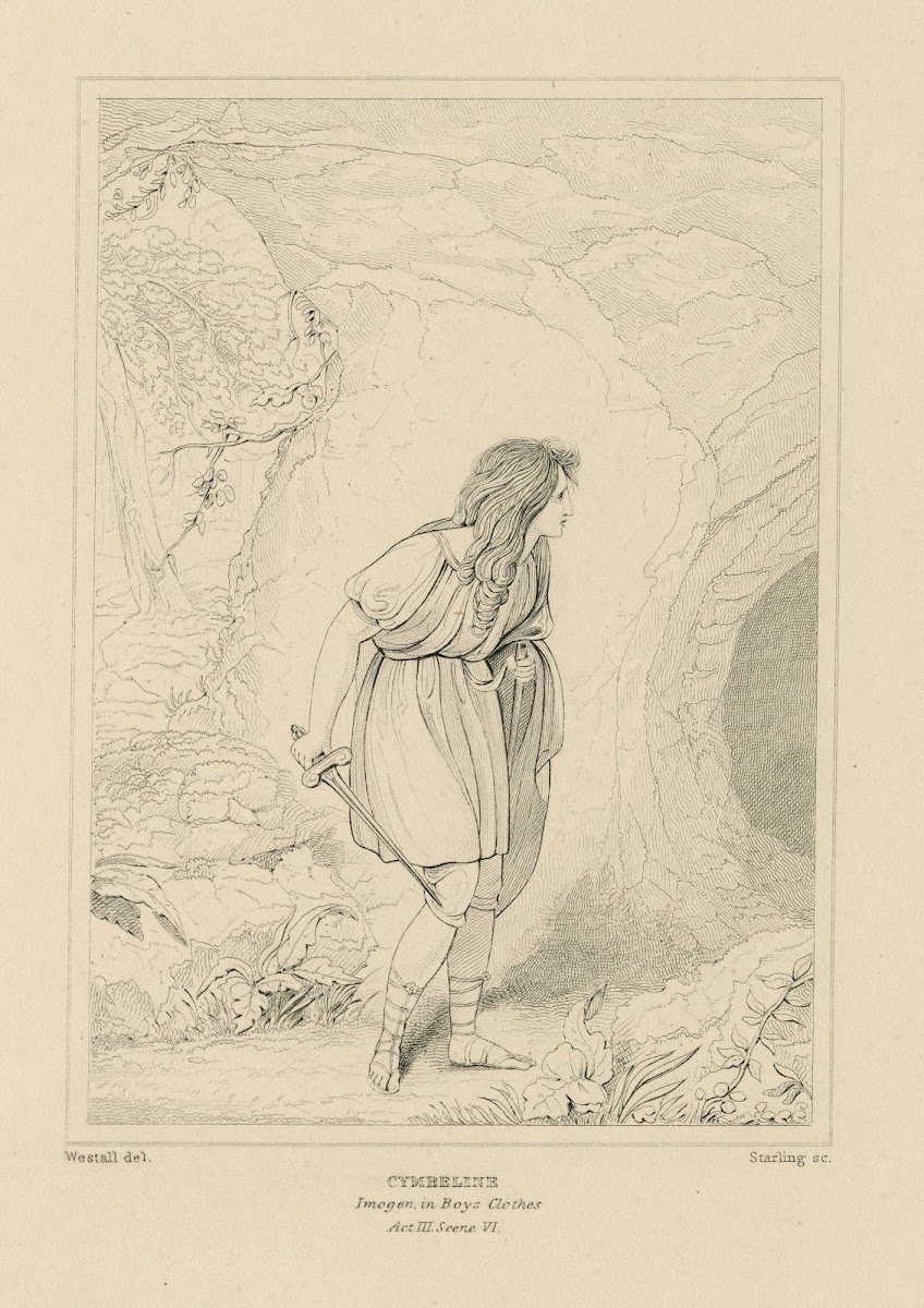 Cymbeline Imogen in boys clothes act III scene VI 19th century